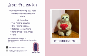 PREORDER: Sloth Needle Felting Kit (Shipping early February)